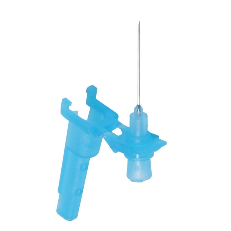 PITONE 23G x 1" Dental Hypodermic Safety Needle, Sterile, Disposable