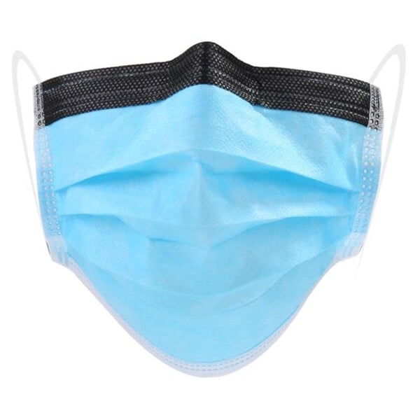 VastMed TIGRIS Advanced Earloop Style Procedural Mask, Blue, 50/Box. Individually wrapped, foam
