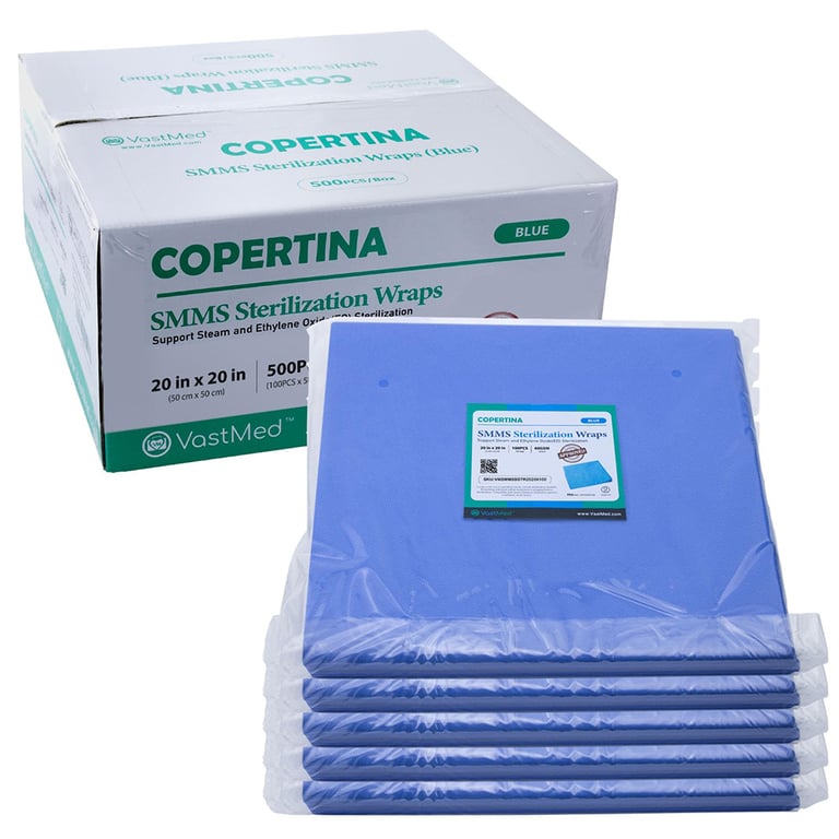 VastMed 20" x 20" SMMS Non-Woven 60g Sterilizatio