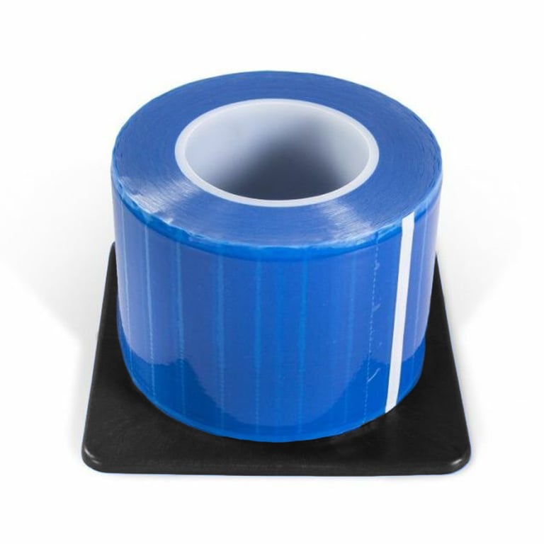 VastMed 4" x 6" Barrier Film with Dispenser, Blue, 1200 Sheets/Roll, 8 Rolls/Box. The film