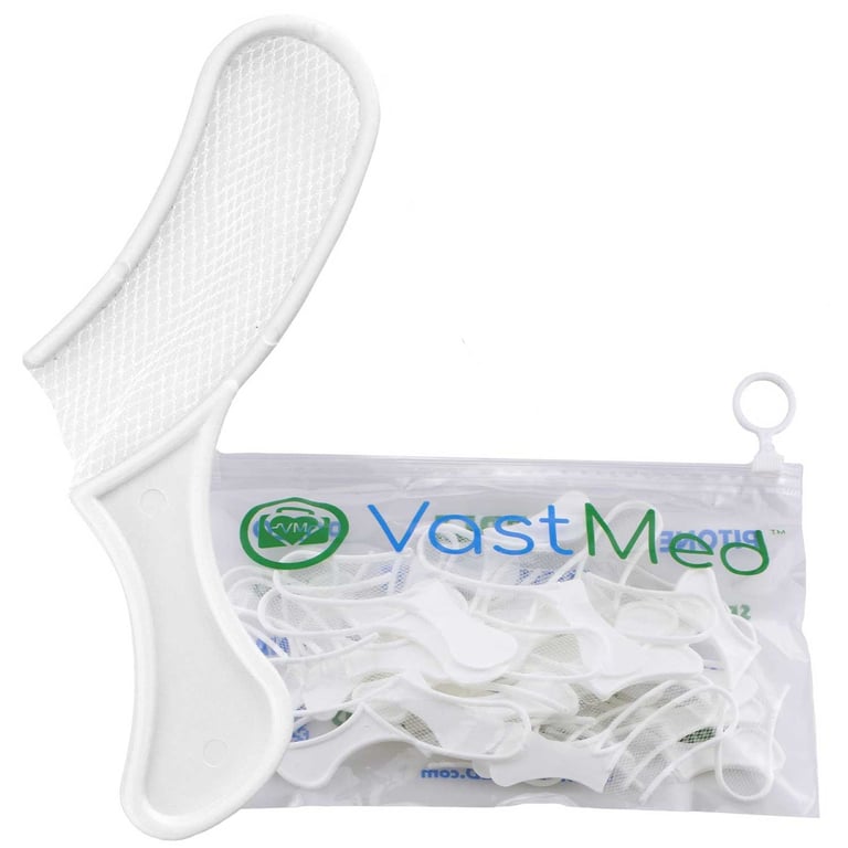 VastMed Disposable Nylon Mesh Triple Bite Registration Tray, Sideless, Large, 35/Pk