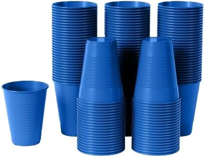 VastMed 5oz Disposable, Durable, Plastic Dental Cups, Blue, 1000/Bx