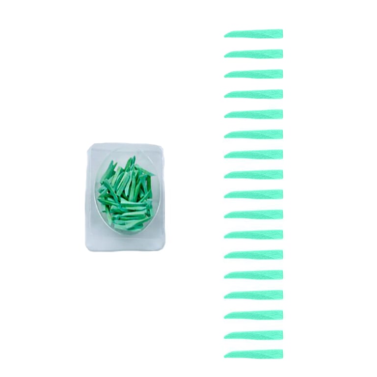 VastMed Dental Wedges Wood, Green, Medium, 100/Bx. The interproximal wedges are easy to insert
