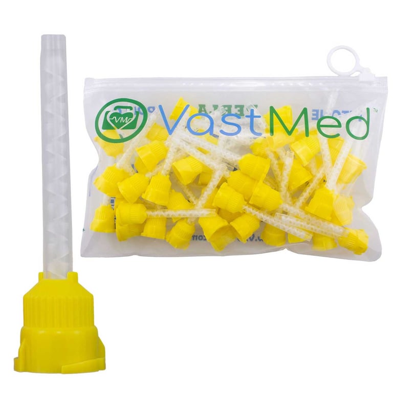 VastMed 4.2mm Yellow Impression Mixing Tip, 50/Pk