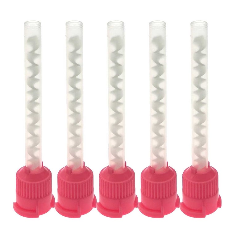 VastMed 5mm 1:1 Pink Impression Mixing Tip, 50/Pk