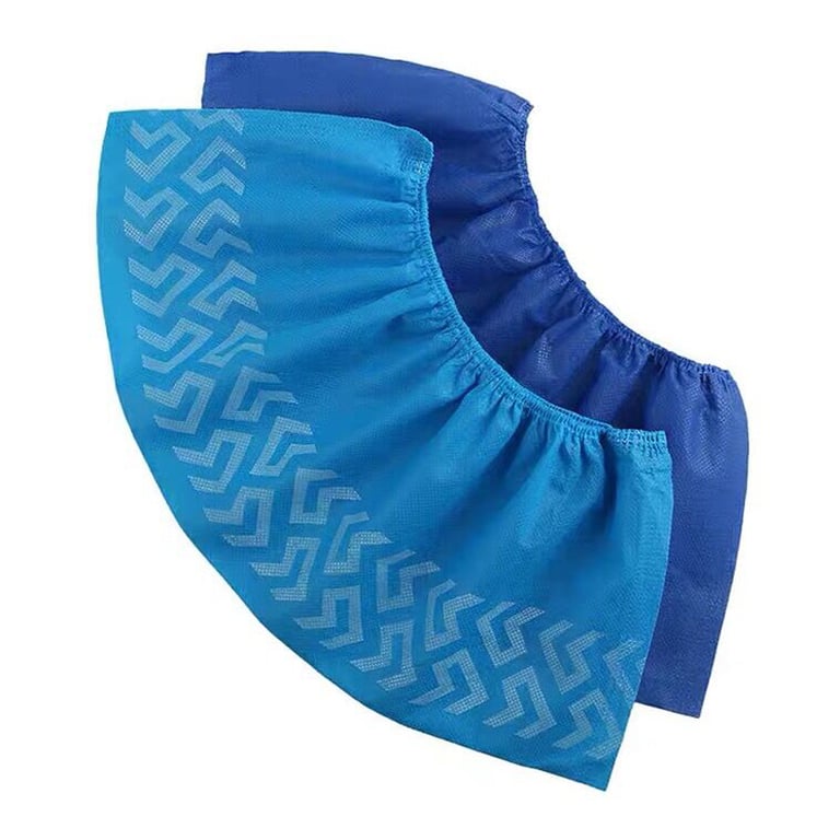 VastMed Disposable Premium Boot & Shoe Non-Skid Covers, Blue, 100/Bag. The thick heavy duty
