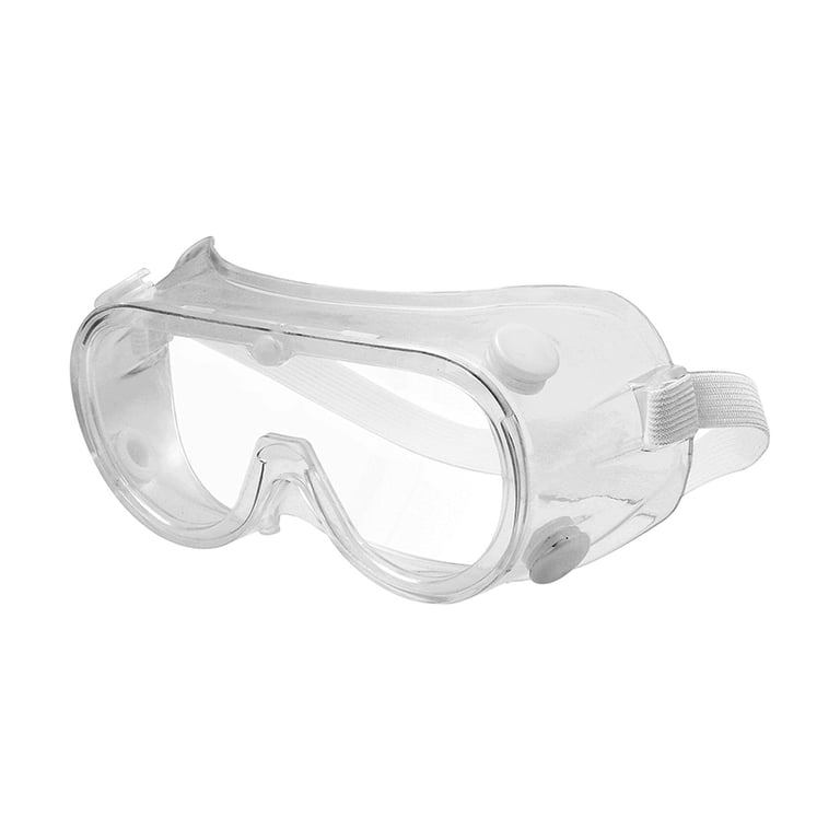 VastMed Anti-Fog Protective Safety Glasses, Clear, Adjustable White Belt, 1/Pk. Ventilated design