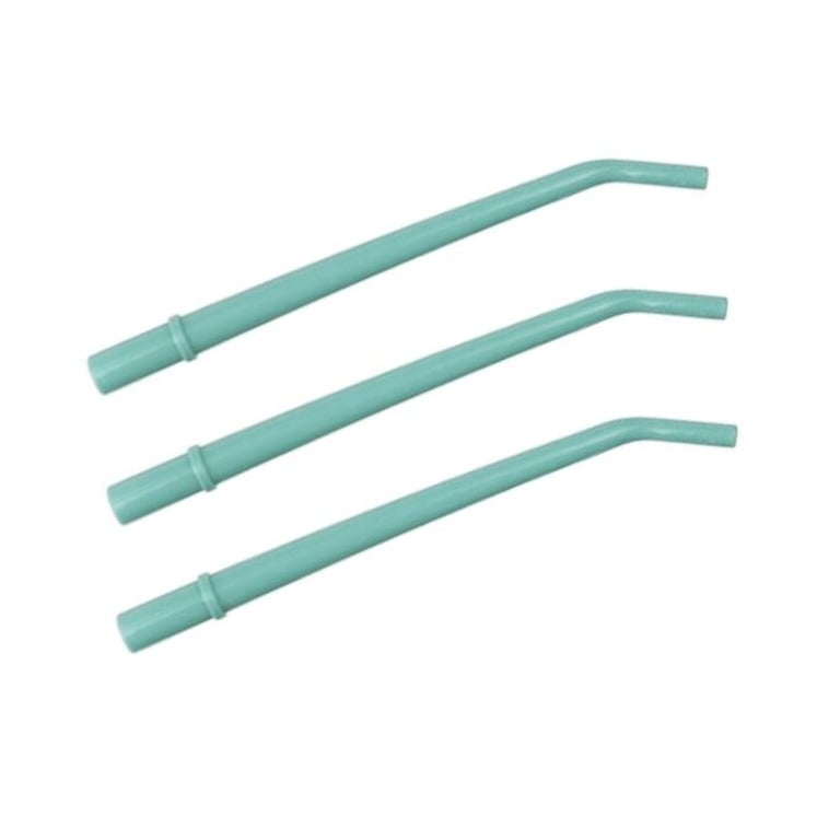 VastMed 1/4" Diameter Surgical Aspirator Tips, Disposable, Green, 25 Tips/Bag. Pre-bent