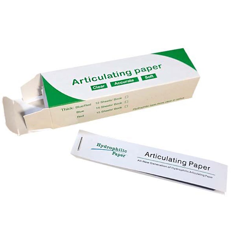 VastMed Articulating Papers Thin Red 240/Bx. The articulating paper is soft and smooth