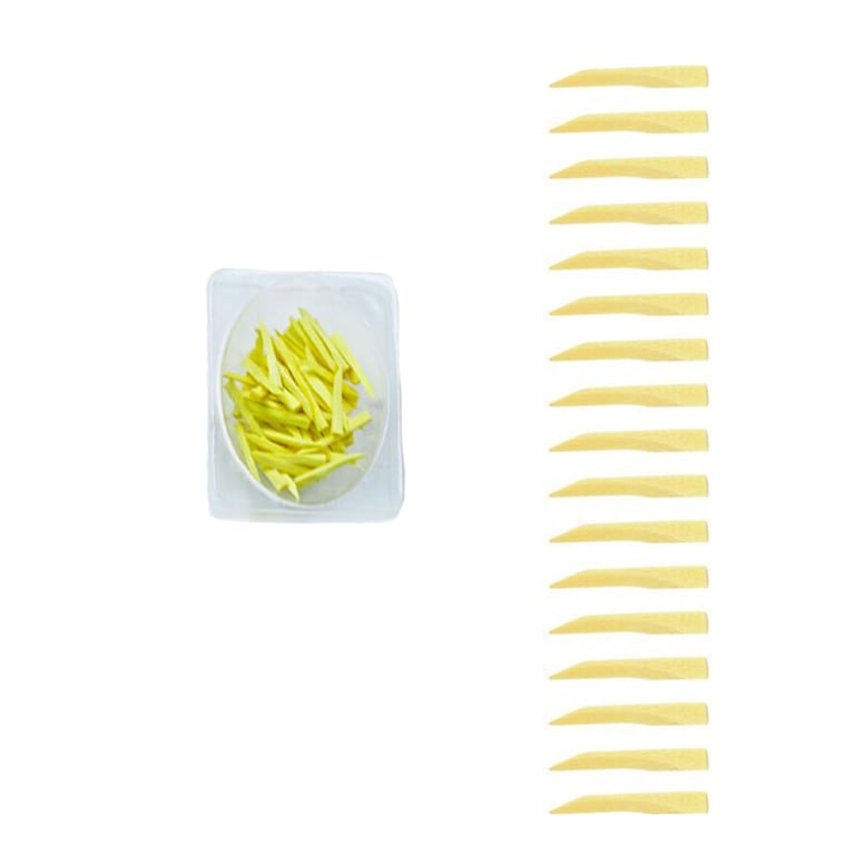 VastMed Dental Wedges Wood, Yellow, Medium, 100/Bx. The interproximal wedges are easy to insert