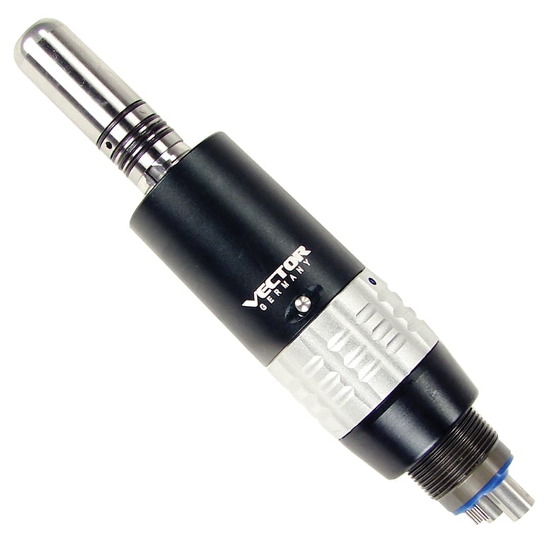 Vector 20,000 RPM Kavo-Type Air Motor with internal water spray. 4-hole fixed back end connection