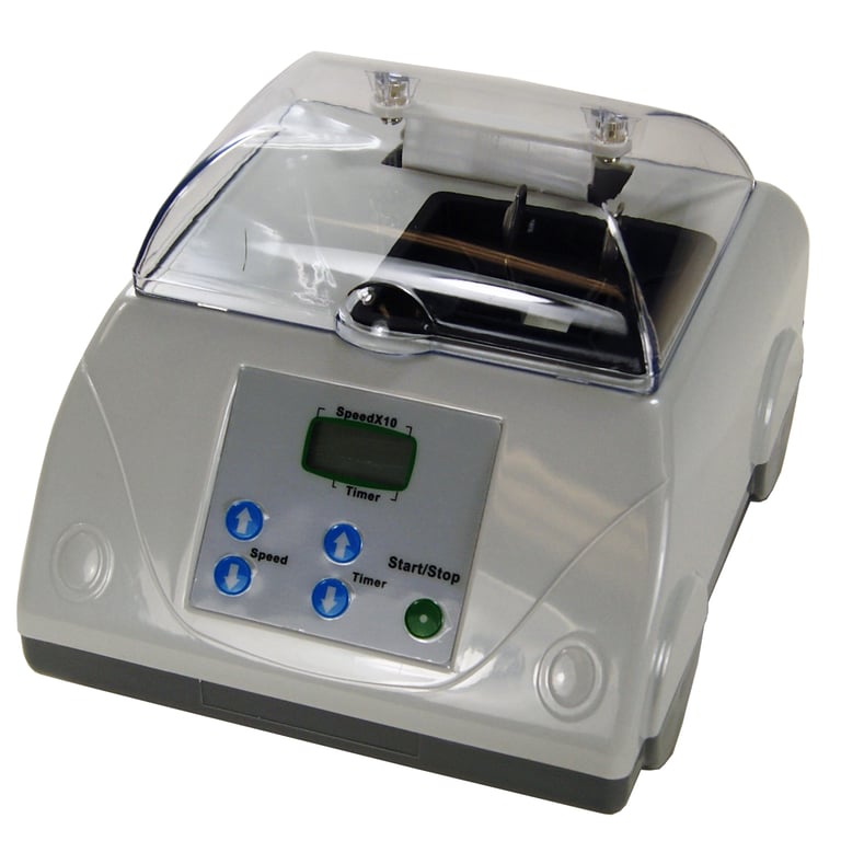Vector Amalgamator with time and speed memory. Speed range: 2,800 to 5,000. Digital countdown