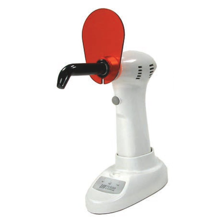 Vector LED Turbo Broad-Spectrum Curing Light, White. Cordless, high-output (2100mW/cm2) curing gun
