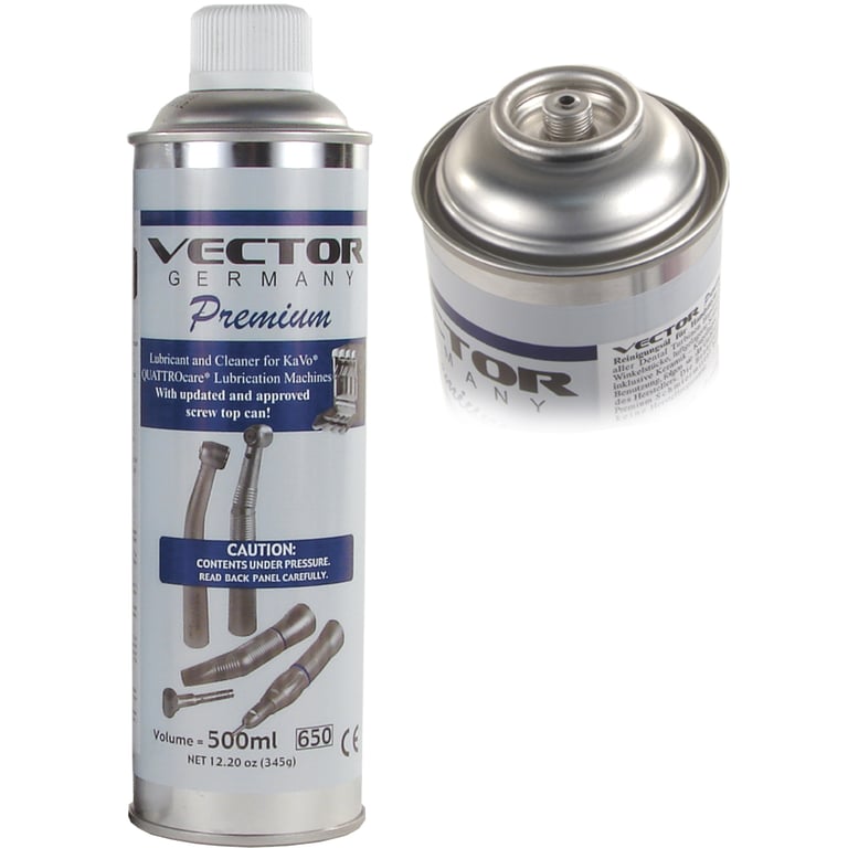 Vector All Synthetic Handpiece Lubricant Spray for automated machine lubrication including Kavo