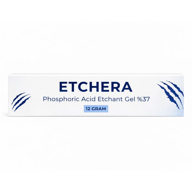 ETCHERA 37% Phosphoric Acid Etchant Gel, 12mL Syringe, 1/Pk. Includes 2 x mixing tips. Provides