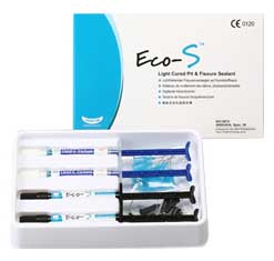 Eco-S Pit & Fissure Sealant - Sealant Refill: 4 - 1.2 mL Syringes Sealant & 20 Needle Tips