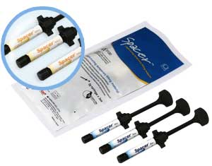 Spacer Temporary Filling Material - YELLOW. Light-Cured Nano-sized Silver, for temporary