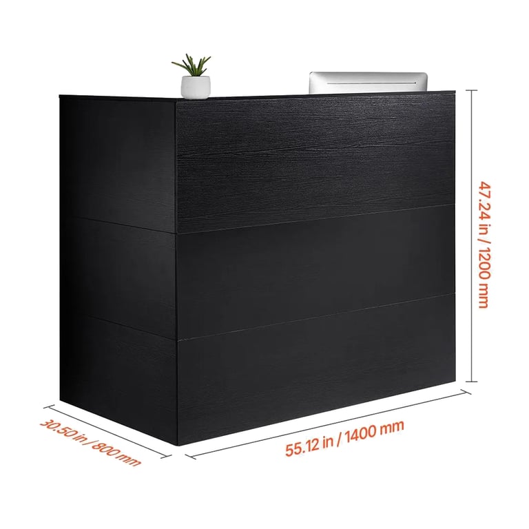 Vevor MDF Reception Desk, 1 Drawer and Storage Ca