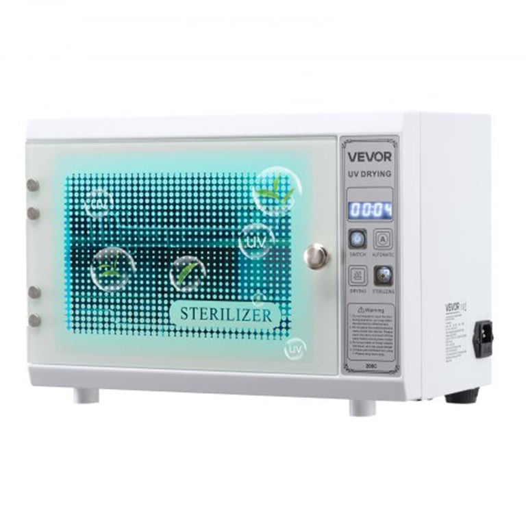Vevor Carbon Steel UV Sterilizer, 12L Capacity, Touch Control, White, 1/Pk. High-quality