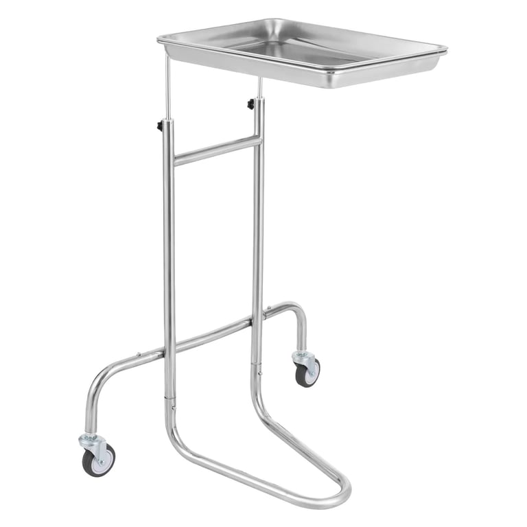 Vevor Stainless Steel Lab Utility Cart, w/ Single Tray, 1/Pk. Supports a stable 16lb load capacity