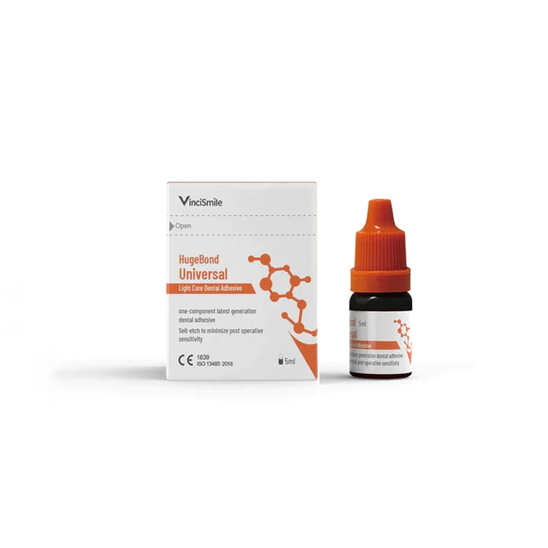 HugeBond Universal Dental Adhesive, Light Cure, 5 mL Bottle
