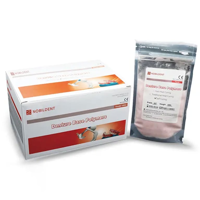 NOBILDENT Traditional Heat Curing Acrylic Base Resin, Shade 2ST