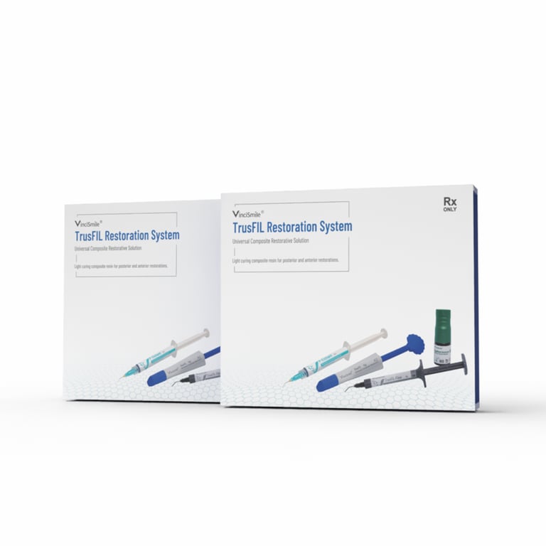 TrusFIL Restoration System, A2 Composite Trial Kit. Includes: 1 x 6ml adhesive, 4 x 4g universal
