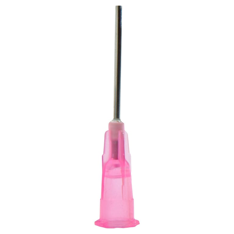 Appli-Vac 3/4" Bendable Applicator Tips, 18 ga, Pink, 100/Pk