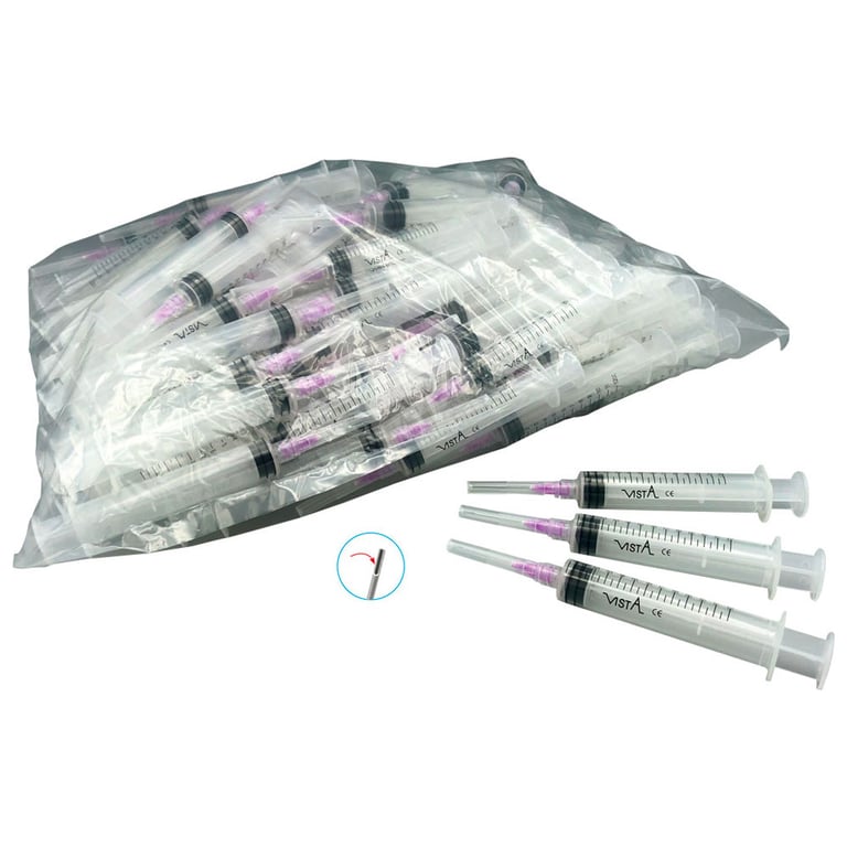 Appli-Vac Pre-Tipped Syringes, 12cc, 30 ga, 100/P