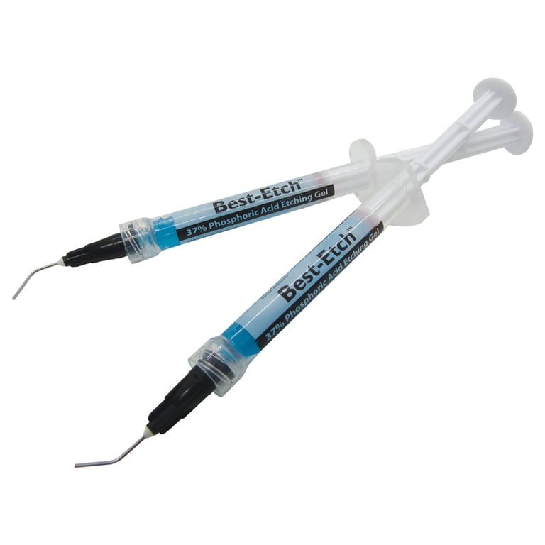Best-Etch 37% Phosphoric Acid Etch Gel, Standard Kit. Includes: 4 x 1.2 mL prefilled syringes