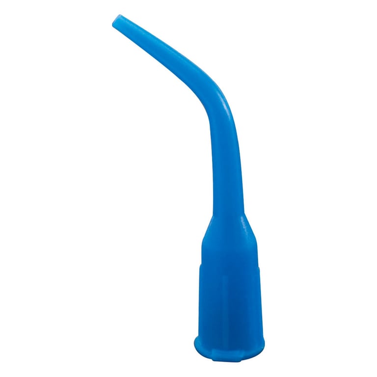 Blue-Flo Soft Plastic 23 Gauge Tips, Autoclavable, Blue, 100/Pk
