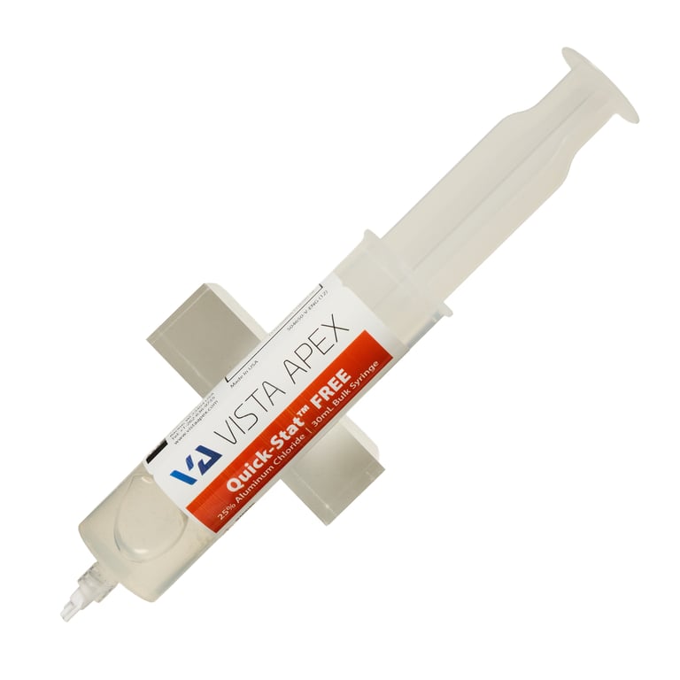 Quick-Stat FREE Clear Hemostatic Gel, 30 mL Bulk Syringe Refill with Docking Port