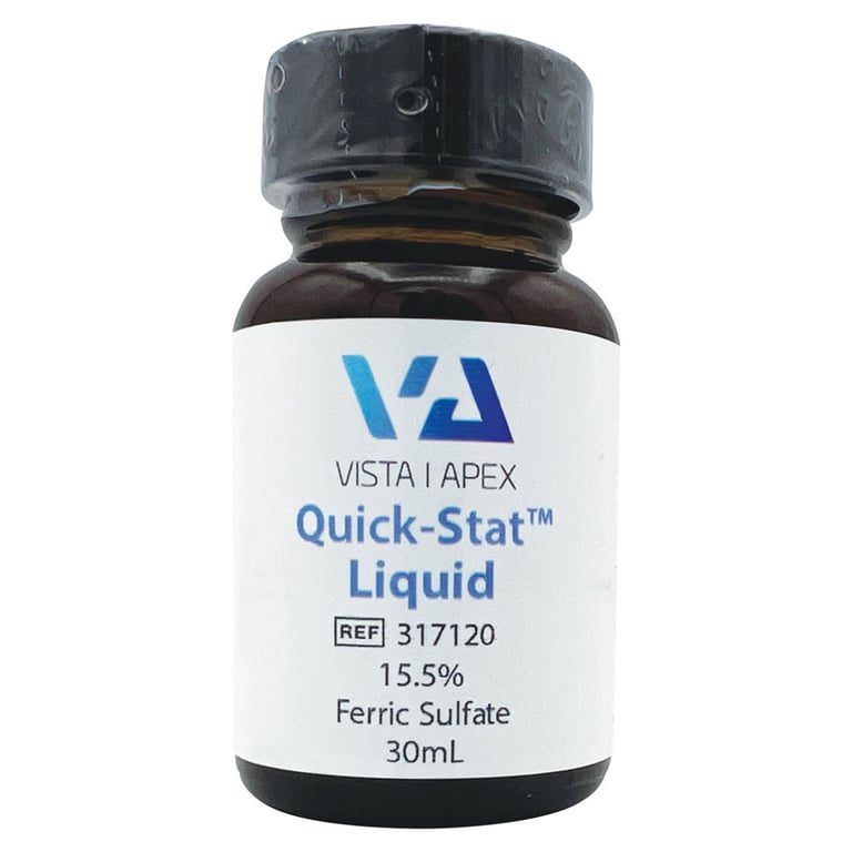 Quick-Stat 15.5% Ferric Sulfate Hemostatic Liquid, 30mL Bottle, 1/Pk