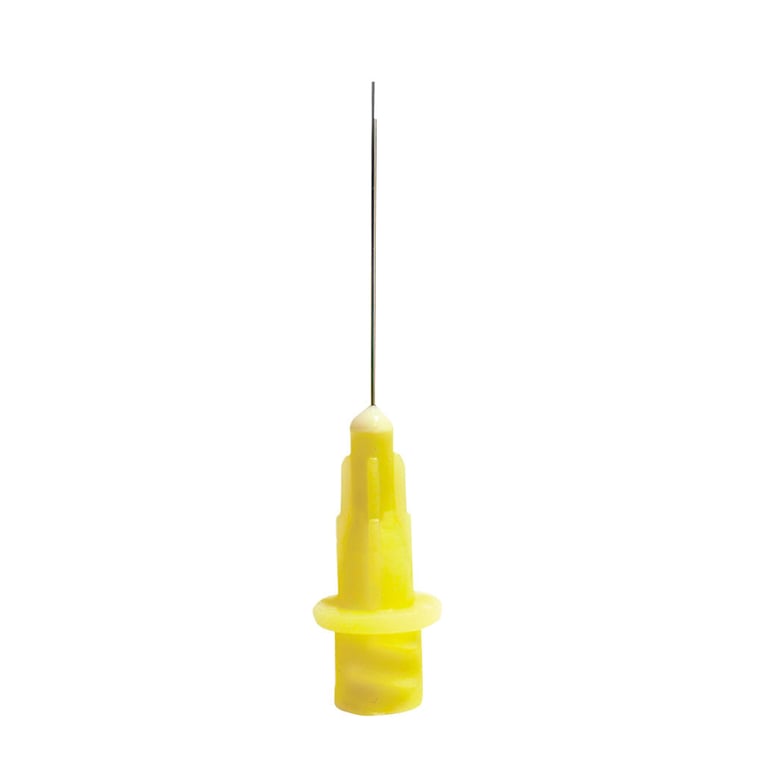 Appli-Vac Secure-Lock 1" Irrigating Tips, 27 ga, Yellow, 80/Pk
