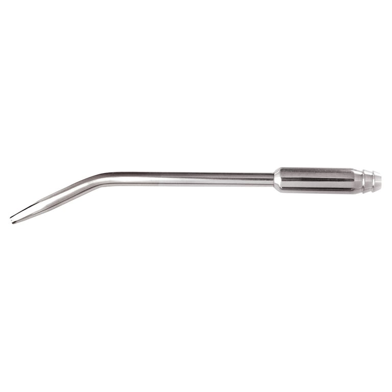 Vista Apex Surgical Aspirators Tip, 2.5 mm Opening, 1/4" Stainless Steel, 6" Length, Single Tip