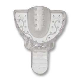 Vista Apex #3 Medium Upper Arch - Perforated, 12/Pk, Clear Plastic Impression Trays
