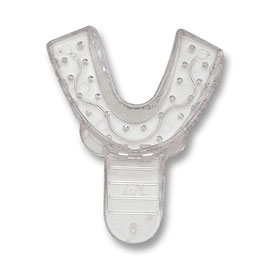 Vista Apex #6 Small Lower Arch - Perforated, Clear Plastic Impression Trays, Package of 12