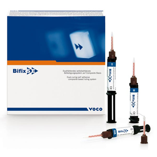 Bifix SE Luting Cement - 3 x 5 g QuickMix Syringes, Assorted: Universal, Transparent &
