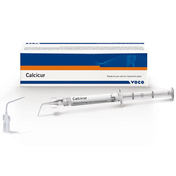 Calcicur Calcium Hydroxide Paste, 1 - 2 mL Syringe with Type 47 Tip. Calcium Hydroxide Paste