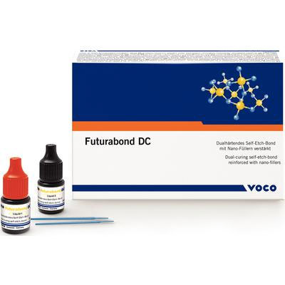 Futurabond DC Bottle Kit: 4ml Bottle Liquid A & 4ml Bottle Liquid B. Dual-cured self-etch adhesive