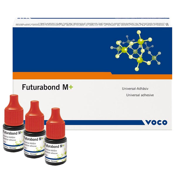 Futurabond M+ Universal Adhesive, 3 x 5 ml Bottles. Free choice of etching technique: Self-Etch