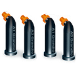GrandioSO A2 Caps Refill. Universal Nano-Hybrid Restorative, Light-Cure. Box of 16 - 0.25 Gm