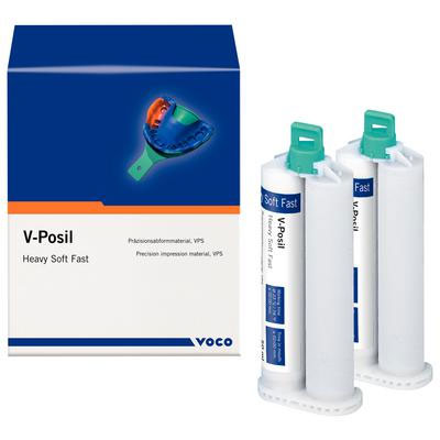 V-Posil Heavy Soft Fast - Cartridges, 2 x 50ml. Precision Impression Material. Time optimized VPS