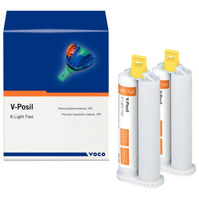 V-Posil X-Light Fast - Cartridges, 2 x 50ml. Precision Impression Material. Time optimized VPS