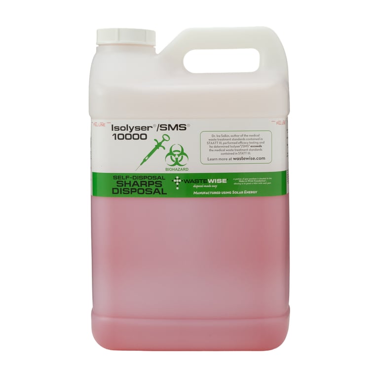 Isolyser SMS Onsite 2.7 Gallon Kit: Sharps Container, Catalyst Packs, Labels, Cap, Plug and Tape