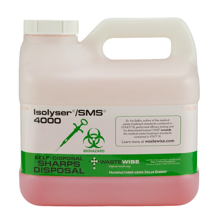 Isolyser SMS Isolyser Onsite SMS - 1.53 gallon (5.8 Liter), Kit: Sharps Container, Catalyst Packs