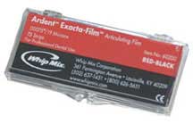 Exacta-Film double-sided ultra-thin .00075" (19 microns) black/black articulating film strip, 75