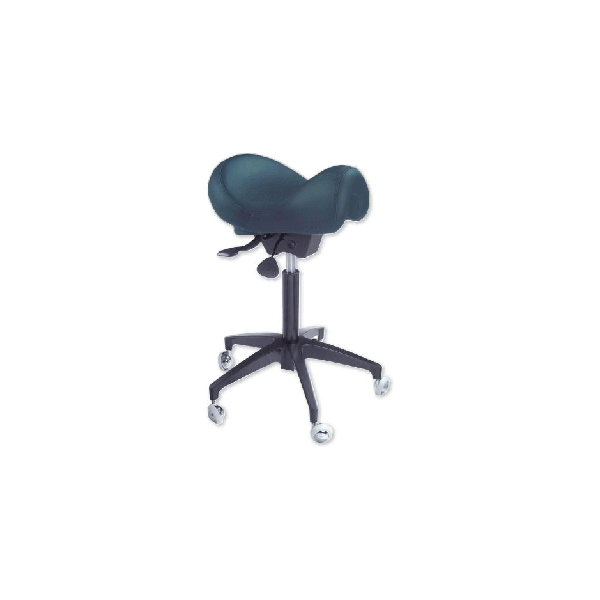 WINBEX Ascot Saddle Stool, Dark Blue, Single Stool. Designed and built for ergonomics and comfort