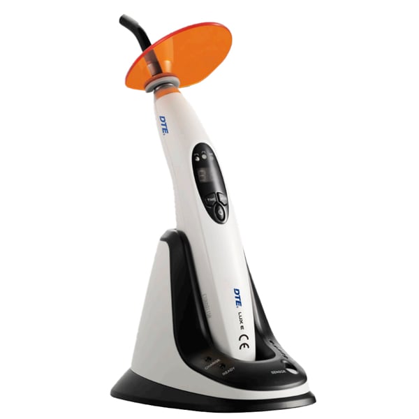 DTE Curing Light iLED LUX E with 3 working modes: Full, Ramping, Pulse. Time setting: 5s, 10s
