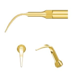 DTE Ultrasonic Scaler Gold Tips GD4T - 5/Pk. Supragingival Scaling Tips compatible D1, D2, D5, D6